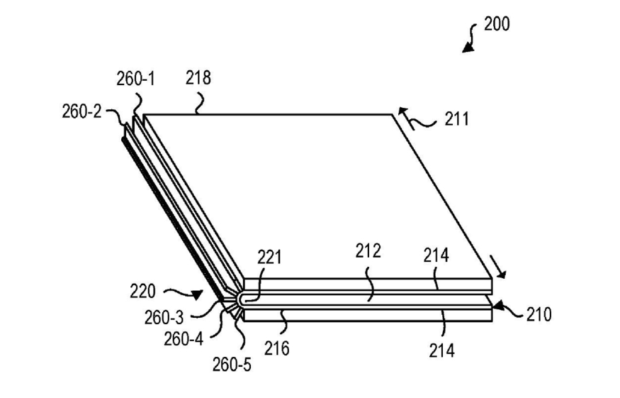 MS의 폴더블 노트북 특허 (사진=USPTO)