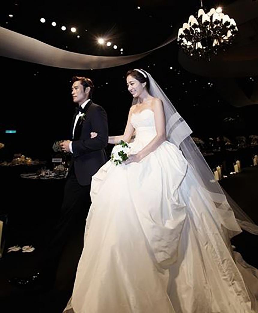 배우 이병헌·이민정 부부 결혼식 모습. (사진=BH엔터테인먼트)