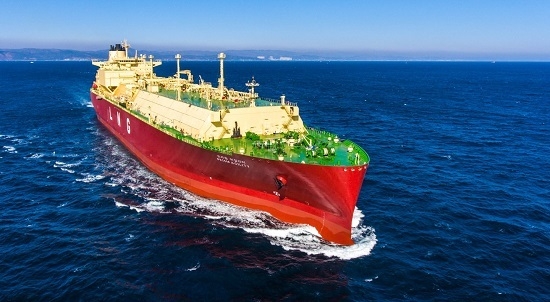 현대중공업이 건조한 액화천연가스(LNG) 운반선. (사진=현대중공업)