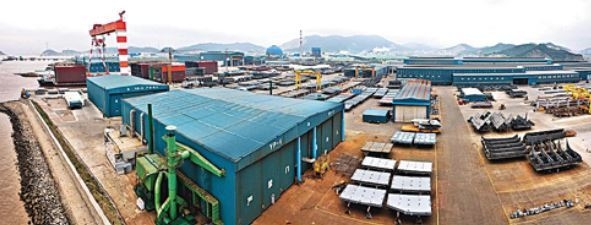 삼성중공업 중국 닝보조선소. (사진=닝보조선소)