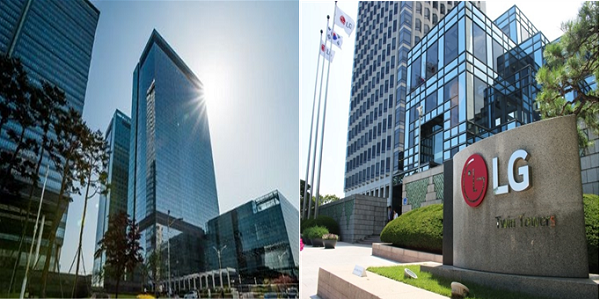 서울 서초 삼성 본사(좌측)와 여의도 LG 트윈타워. (사진=각 사)
