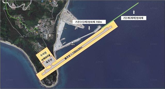울릉공항 평면도. (사진=경북도)