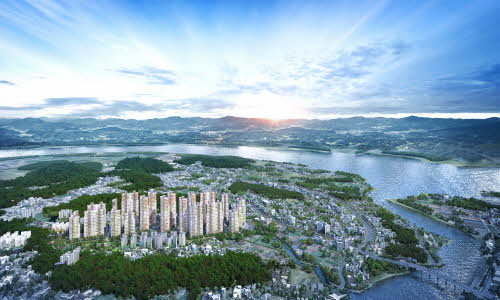 강화군 선원면 창리505-1 일원에 들어서는 '강화센트럴파크' 광역조감도.