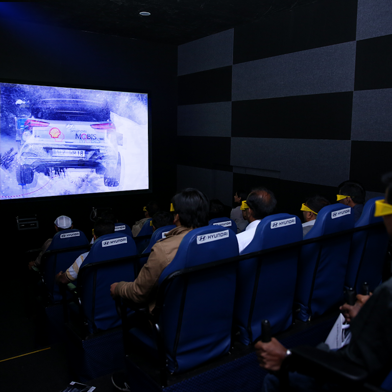 2020 인도 오토 엑스포에 설치된 현대차의 4D 체험관 (사진=현대차 인도법인)