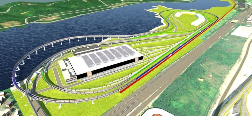 GS건설이 수주한 싱가포르 철도종합시험선로 ITTC (Integrated Train Testing Centre) 프로젝트 조감도. (사진=GS건설)