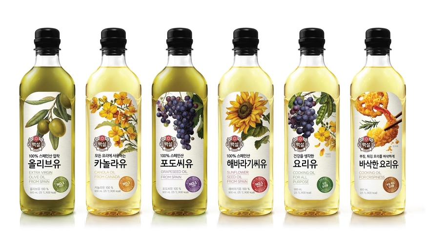 CJ제일제당 백설 고급유 6종. (사진=CJ제일제당)