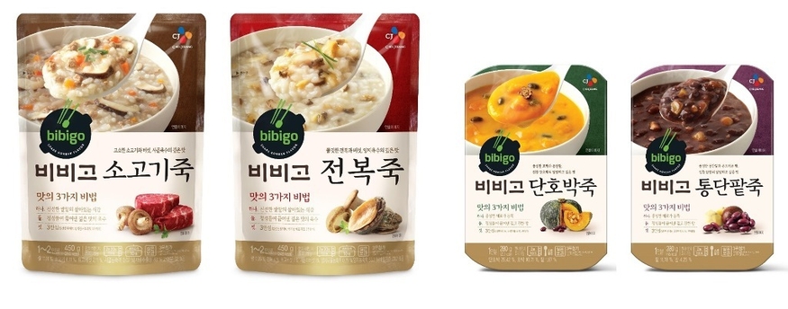 CJ제일제당 비비고 죽 대표 제품. (사진=CJ제일제당)
