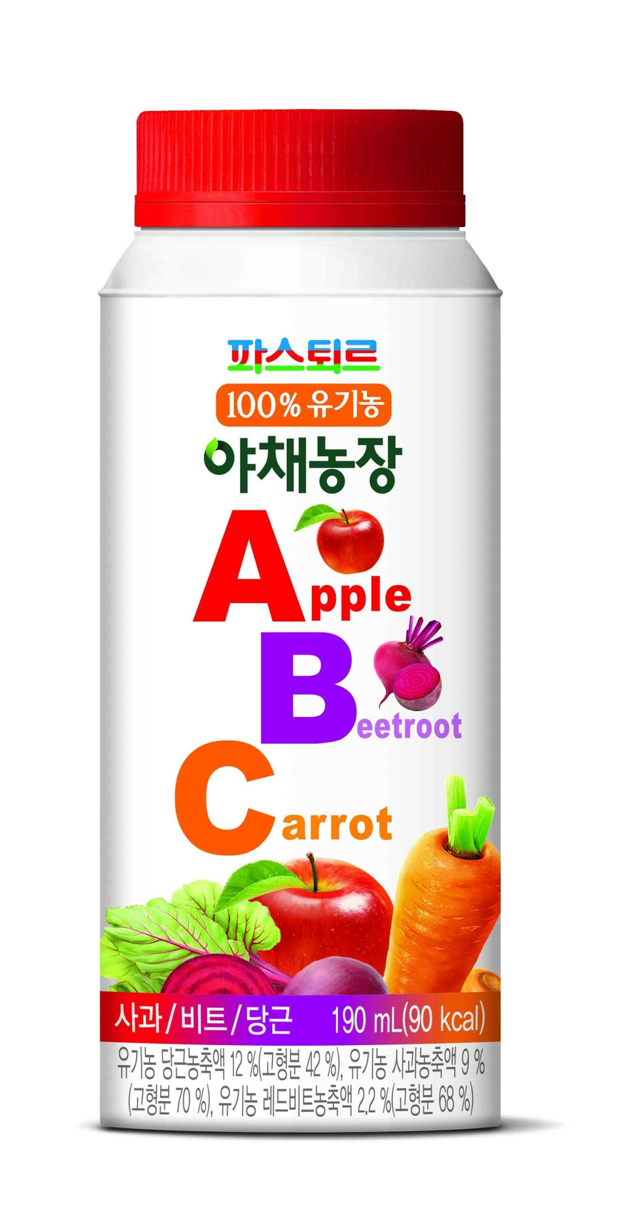 롯데푸드㈜ 파스퇴르는 '100% 유기농 야채농장 ABC주스'를 출시했다. (사진=롯데푸드 파스퇴르)