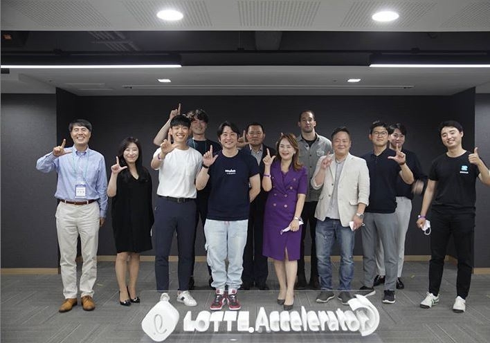 롯데액셀러레이터의 '엘캠프(L-Camp) 온라인 데모데이 (사진=롯데엑셀러레이터 인스타그램)