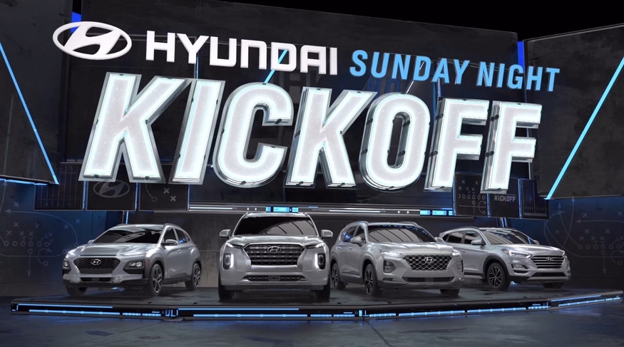 현대자동차가 NBC가 진행하는 NFL 선데이 나이트 풋볼의 킥오프 쇼를 후원한다.