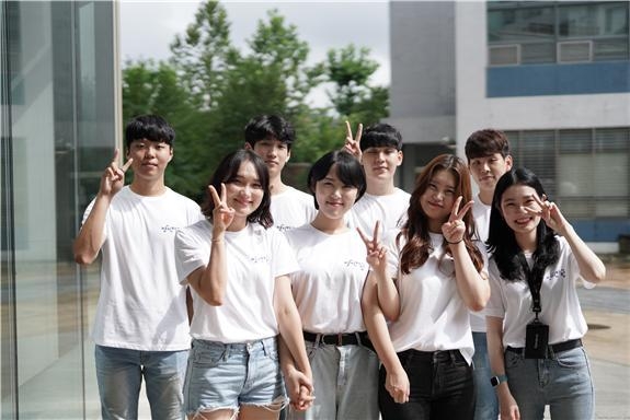 명지대학교 미래융합대학 홍보단 '명지바람'.<br>

