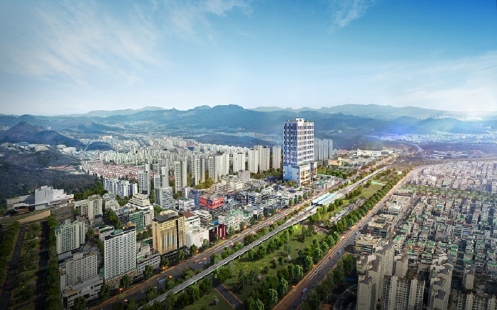 안산 중앙역 ‘더블하이’ 투시도. (사진=더블하이)