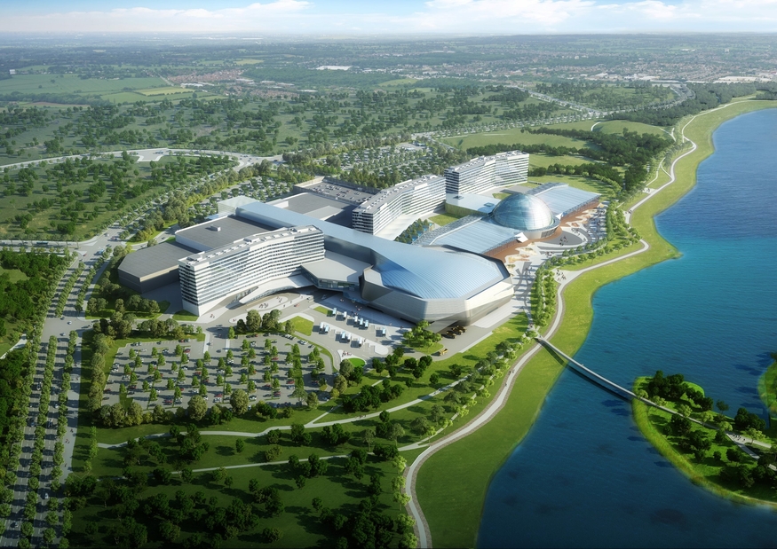 2022년 인천 영종도에서 오픈 예정인 인스파이어 복합 리조트 조감도. (사진=인스파이어 엔터테인먼트 리조트)