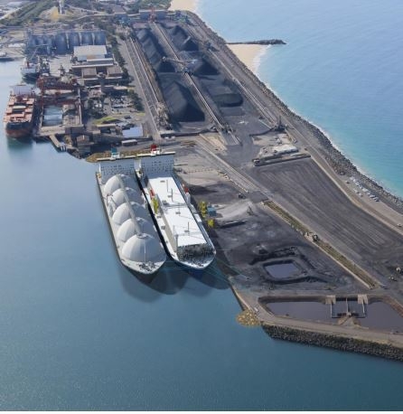 호주 포트 켐비아 가스 터미널(Port kembia Gas Terminal), (사진=AIE)