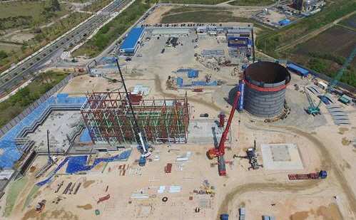 충남 예산군 삽교읍 목리에 조성되고 있는 내포신도시 발전소 전경 (사진=충남도)