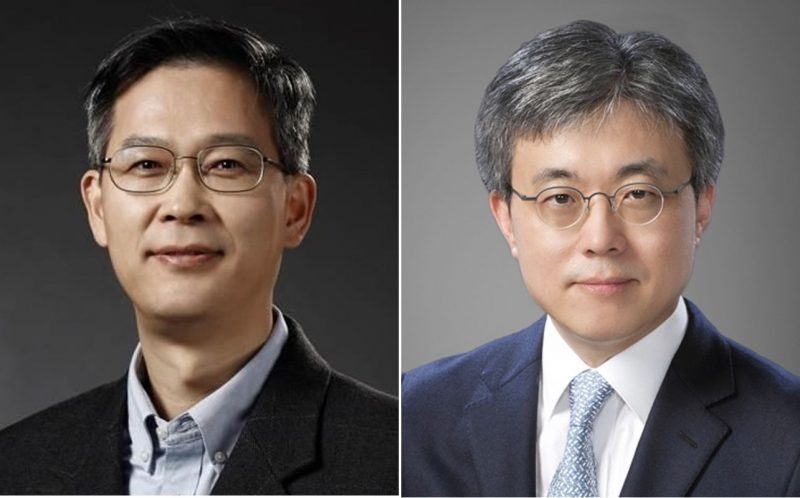 이정배 삼성전자 메모리사업부장 사장(사진 왼쪽)과 최시영 삼성전자 Foundry사업부장 사장. (사진=삼성전자)