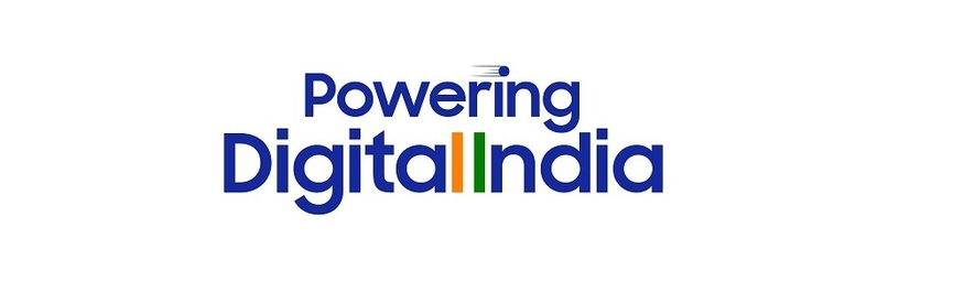 삼성전자가 인도 진출 25주년을 맞아 발표한 현지화 강화 계획 '파워링 디지털 인디아(PoweringDigitalIndia) 로고. (사진=삼성전자)