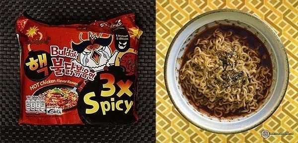 삼양 핵불닭볶음면이 라면 전문 블로그 ‘라면 레이터(RAMEN RATER)으로부터 가장 매운 한국라면에 꼽혔다. (사진=라면 레이터)