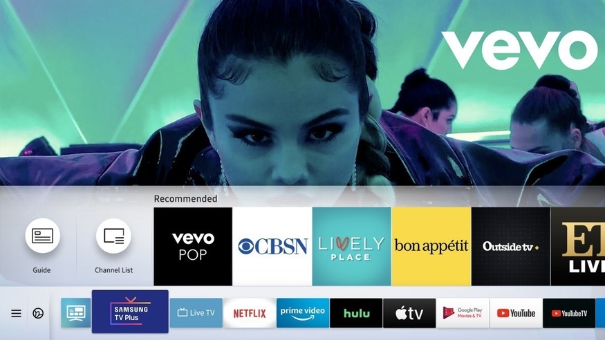 삼성전자가 글로벌 영상플랫폼 베보(Vevo)와 손잡고 새로운 팝 뮤직 채널 'Vevo팝'을 선보인다. (사진=삼성전자)