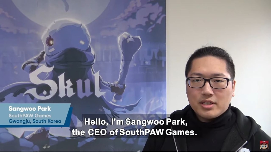 닌텐도 인디 월드 쇼케이스에 출연한 박상우 사우스포게임즈 CEO. (사진=닌텐도 인디 월드 쇼케이스 캡처)