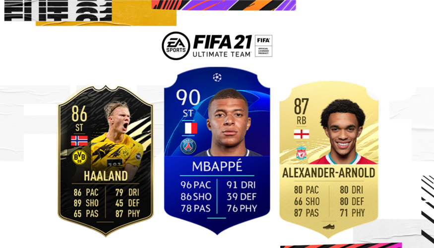 FIFA21 내 FUT모드 카드. (사진=EA)