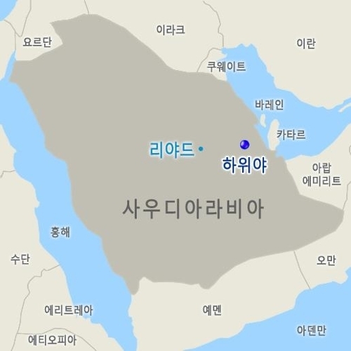 사우디 하위야 우나이자 가스저장 프로젝트 위치도 (사진=삼성엔지니어링)