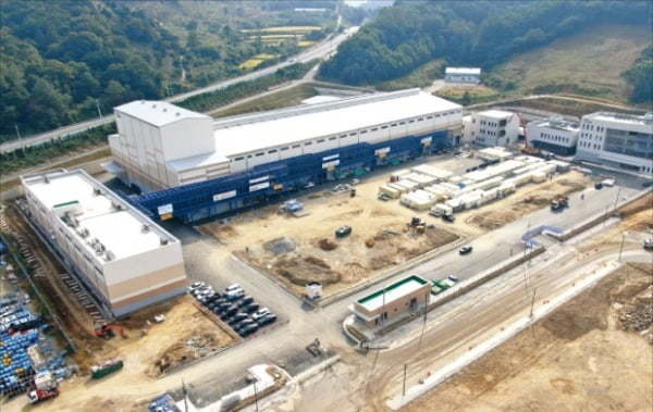 충남 세종시에 짓는 포스코케미칼 음극재 2공장 전경. (사진=포스코케미칼)