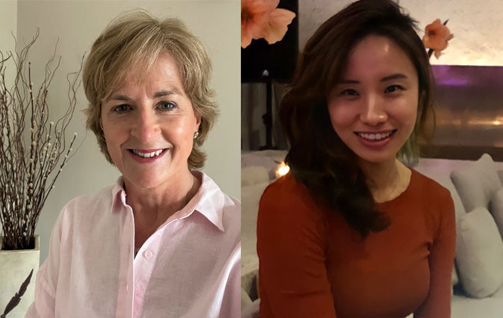 (왼쪽부터) 클레어 오닐(Claire O’Neill) 효성티앤씨 유럽 마케팅 매니저와 남지혜 미국 마케팅 매니저. (사진=효성티앤씨)