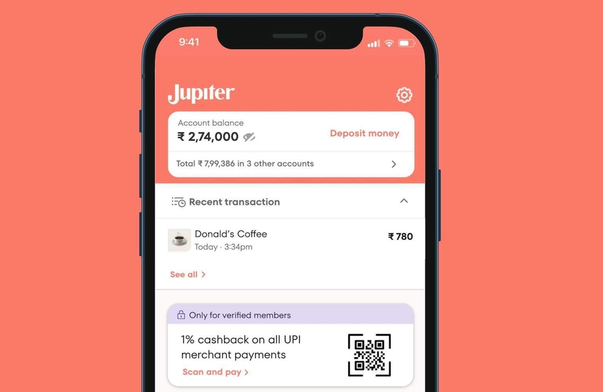 인터넷전문은행 주피터(Jupiter)는 4500만 달러(약 520억원) 규모 시리즈B 투자 라운드를 완료했다. (사진=주피터)