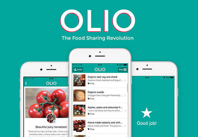 무료 음식 공유앱 올리오(Olio). (사진=올리오) 