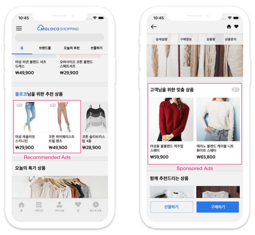 몰로코가 GS샵에 적용한 머신러닝 기술(사진=몰로코)