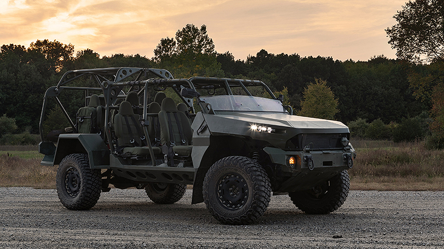 GM디펜스가 '콜로라도 ZR2'를 기반으로 제작한 인펀트리 스쿼드 비이클(Infantry Squad Vehicle, ISV). (사진=GM디펜스)