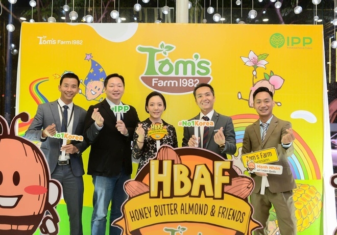 탐스팜(Tom's Farm) 베트남 아몬드 제품 런칭 행사.(사진=길림양행)