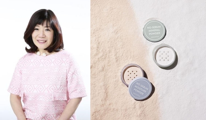 일본 칼럼리스트 야마다 미호코(山田美保子)는 이니스프리 '노세범 미네랄 파우더N'을 추천했다. 