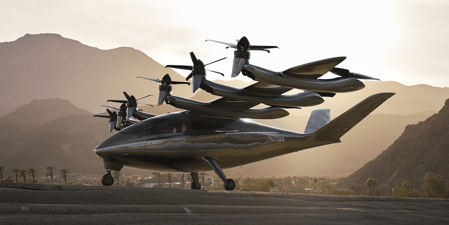 아처 애비에이션(Archer Aviation)이 공개한 수직이착륙 전기항공기 (사진=아처)