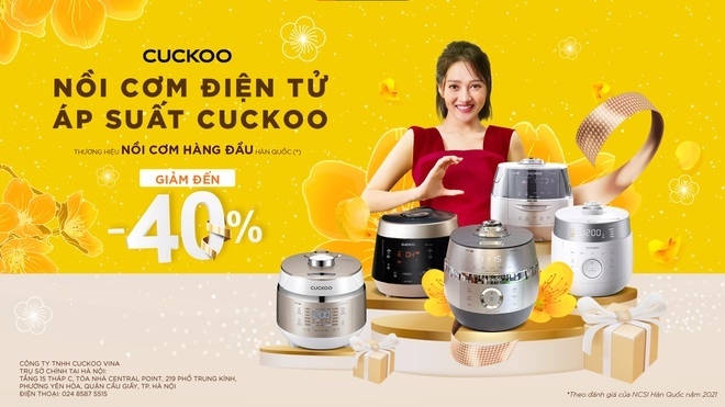 쿠쿠전자가 베트남에서 뗏 명절 기간 40% 할인 프로모션을 진행한다. (사진=쿠쿠비나)