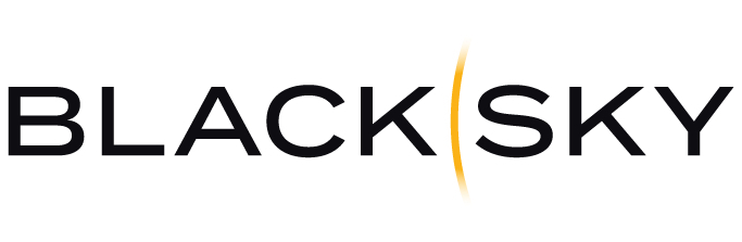 지리정보 플랫폼 기업 블랙스카이(BlackSky)의 기업이미지(CI).