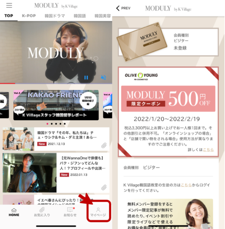 올리브영은 오는 20일부터 내달 19일까지 K빌리지 '모듈리(MODULY)'의 협업을 실시한다. (사진=모듈리)
