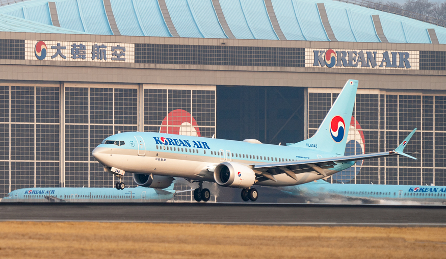 대한항공이 도입한 보잉737-8 1호기. (사진=대한항공)