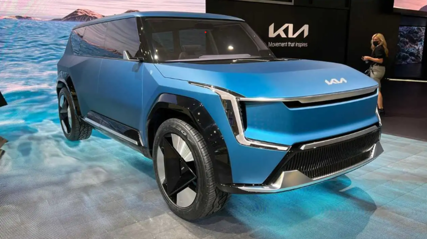 기아가 미국 뉴욕오토쇼에서 선보인 '더 기아 콘셉트 EV9'. (사진=기아)