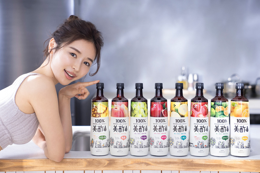 CJ푸드재팬은 카지 히토미를 미초 브랜드 앰배서더로 발탁했다. (사진=미초Beauty Vinegar Club 웹사이트 캡처)