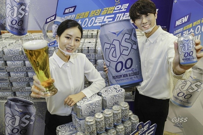 오비맥주가 선보인 비알코올 맥주 카스 제로 (사진=오비맥주 인터넷 홈페이지 캡처)