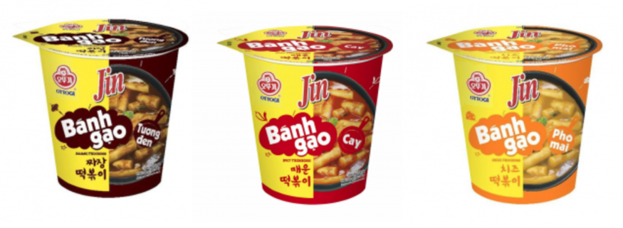 오뚜기가 베트남에서 생산하는 즉석 떡볶이 제품 (사진=오뚜기 베트남 인터넷 홈페이지 캡처)