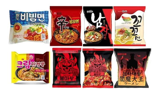 이온 리테일 매운 라면 박람회에 참여하는 한국 라면.(사진=각사)