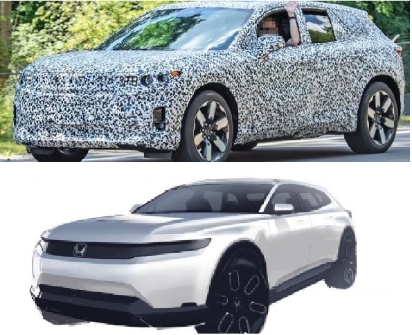 미국 제너럴모터스(GM)와 일본 혼다가 함께 개발하고 있는 전기 스포츠유틸리티차량(SUV) 모델 '프롤로그EV' 스파이샷이 포착됐다. 지난해 공개한 티저 이미지와 크게 다르지 않은 모습이다. (사진=GM오소리티)