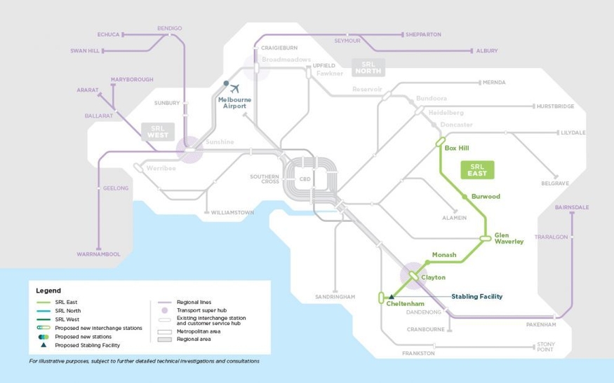 호주 멜버른 순환도시철도(Suburban Rail Loop·SRL) 동부 프로젝트 (사진=빅토리아주)