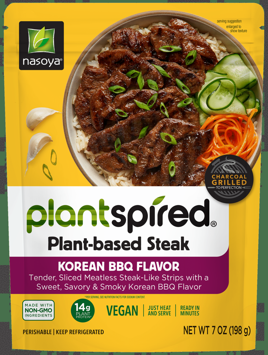 나소야 푸드의 식물성 대체육 스테이크 '플랜드스파이어드 스테이크'(Plantspired Steak)가 소매업체와 소비자들이 시선을 끌 만할 최고의 제품에 올랐다.. 제품은 플랜트스파이어드 스테이크 사진.(사진=나소야 푸드)