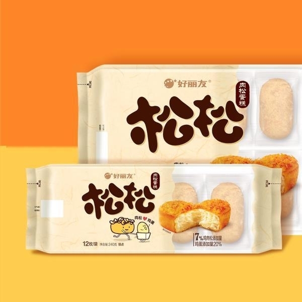  오리온이 중국에서 선보인 양산빵 송송 로우송단가오 (사진=오리온)