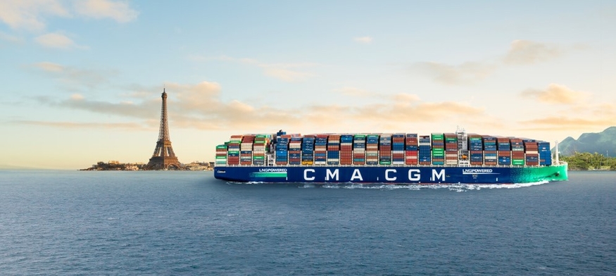 CMA CGM은 바이오가스 추진 컨테이너선 7300TEU 선박 4척과 7900TEU 선박 3척을 주문한다. (사진=CMA CGM)