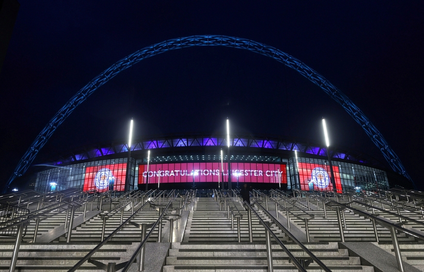 LG전자가 영국 최대 경기장인 웸블리 스타디움(Wembley Stadium)에 설치한 초대형 LED 사이니지. (사진=LG전자)